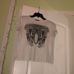 Bejeweled Elephant crop top